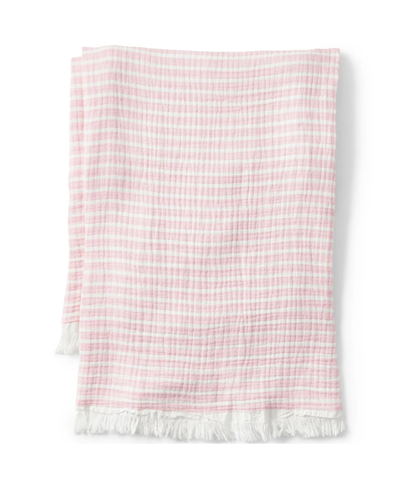 Lands' End Cotton Throw Blanket