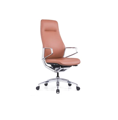 Decent Living Executive Premium Leather Office Chair with Full Height Back