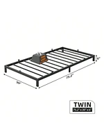 gaomon Bed Frame, -Inch Metal Low Platform Bed Frame, Bed Frame With Metal Slat Support, Mattress Foundation, No Box Spring Needed