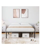 gaomon Inch Bed Frame, No Box Spring Needed, Heavy Duty Metal Platform Bed Frame For Bedroom, Easy Assembly