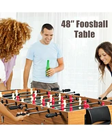 Gouun 48 Inch 3-In-1 Multi Combo Game Table with Soccer for Game Rooms