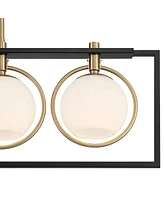 Possini Euro Design Carlyn 37 1/2" Mid Century Modern Art Deco Pendant Chandelier Ceiling Light Fixture Dining Room Over Table Kitchen Island Foyer Ha