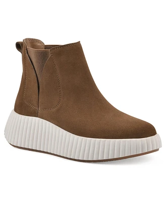 White Mountain Women's Dignify Platform Sneaker Booties