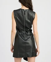 En Saison Women's Mya Faux-Leather Mini Dress