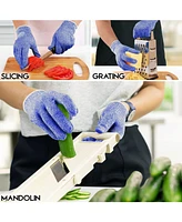 Zulay Kitchen Cut Resistant Gloves Food Grade Level 5 Protection - Comfortable Safety Work