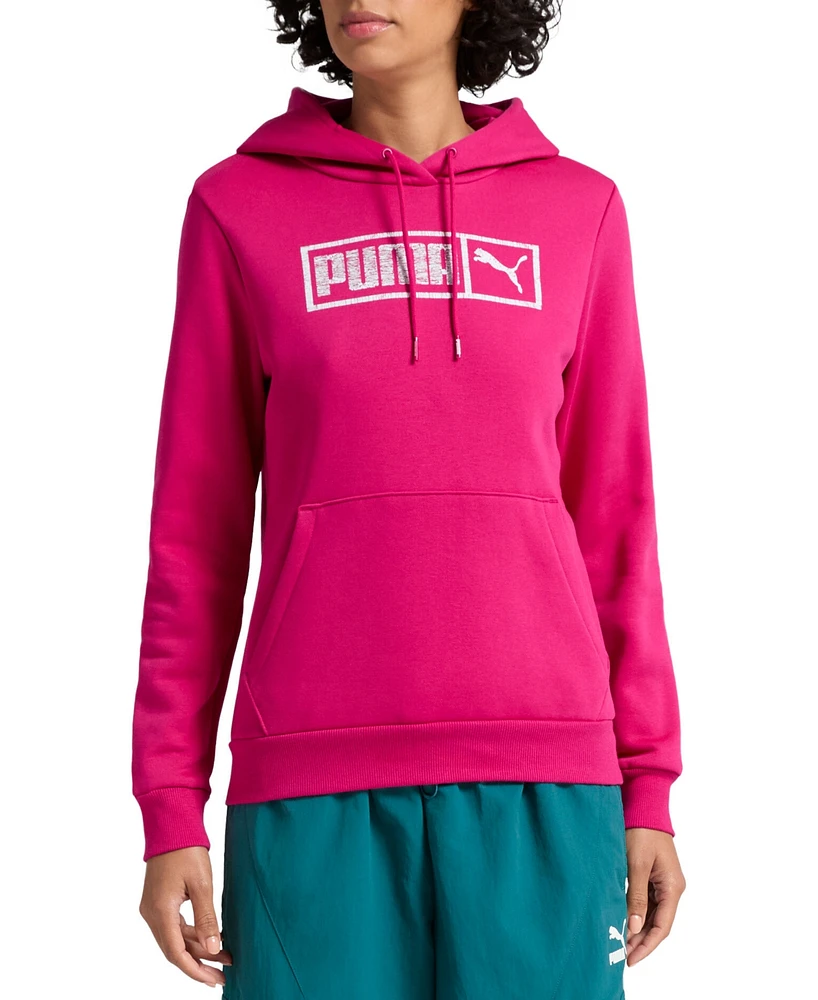 Puma Women's Bar Up Logo Pullover Hoodie