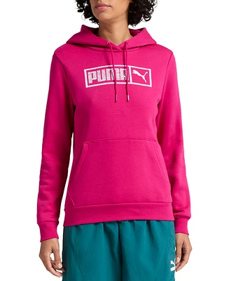 Puma Women's Bar Up Logo Pullover Hoodie