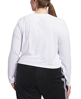 adidas Plus Studded Logo Long-Sleeve T-Shirt
