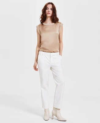 Liverpool Los Angeles Women's Kelsey Cropped Twill Trouser