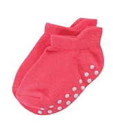 Touched by Nature Baby Boys Organic Cotton Socks with Non-Skid Gripper for Fall Resistance, Solid