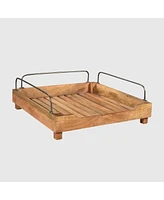 Streamdale Furniture Modern Industrial Pet Bed with Mango Wood Frame