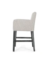 Streamdale Furniture Upholstered 26 Inch Counter Stool - Light Gray/Gray