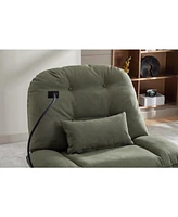 Streamdale Furniture Power Recliner Swivel Glider Usb Charger With Bluetooth Music Player Different Function Sleep Working Game and Leisure Model