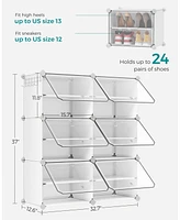 Songmics Home 6-Cube Shoe Organizer with Doors