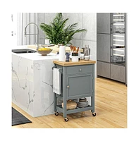 Slickblue Kitchen Cart, Storage Cabinet, and Island for Multi-Functional Organization and Efficient Kitchen Use