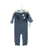 Hudson Baby Baby Boys Hudson Cotton Coveralls 3pk, Wingman, 12-18 Months