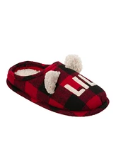 Dearfoams Kids Buffalo Check Lil Bear Clog Slipper