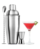 Zulay Kitchen Large 24 oz Stainless Steel Cocktail Shaker Set - Mixed Drink Shaker