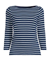 Lands' End Women's Mariner Jersey Boatneck Top