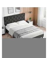 gaomon Bed Frame With Headboard Upholstered Bed Frame, Heavy-Duty Platform Bed Frame With Strong Wood Slats, Upholstered Mattress Foundation No Box Sp