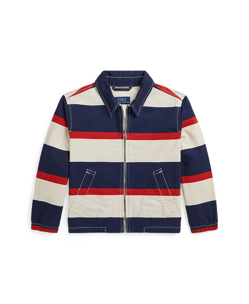 Polo Ralph Lauren Toddler and Little Boys Bayport Striped Cotton Jacket