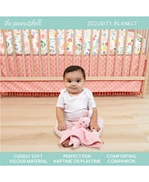 The Peanutshell Floral Crib Bedding, Tummy Time Mat & Security Blanket Set, 4-Piece Set