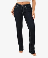 True Religion Women's Becca Big T Flap Bootcut Jeans