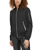 Levi's Women's Lightweight Zip-Detail Bomber Jacket