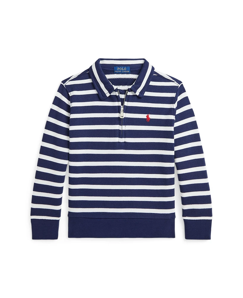 Polo Ralph Lauren Toddler and Little Boys Striped French Terry Sweatshirt