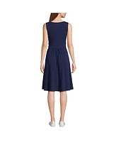 Lands' End Women's Front Fit and Flare Dress