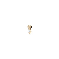 UNOde50 Gold-Plated and Silver Metal Alloy Charm with Stone