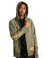 Cat Men's Fleece Logo Full Zip Hoodie