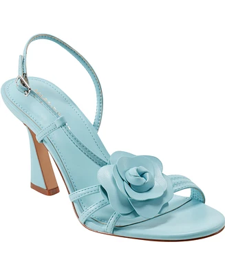 Marc Fisher Women's Hallan Rose Tapered Heel Sandals