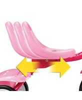 Radio Flyer 415PS Kids Readily Assembled Fold 2 Go Trike with Storage Bin, Pink