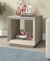 Hudson & Canal 22" Tannen Wide Rectangular Side Table