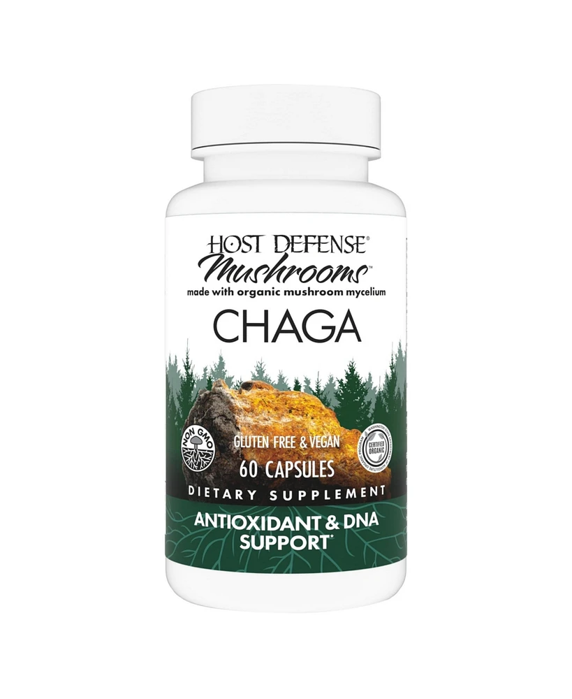 Host Defense Chaga Capsules - Immune System Support Supplement - Chaga Mushroom Capsules for Antioxidant Activity Support