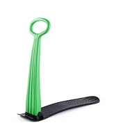 Slippery Racer Kid Foldable Outdoor Winter Ski Scooter Snow Sled, Green (3 Pack