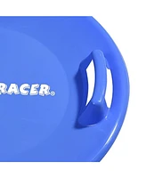 Slippery Racer Downhill Pro Adults and Kids Saucer Disc Snow Sled, Blue (3 Pack