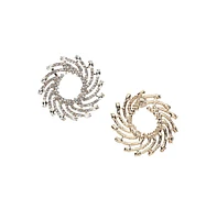 Sohi Women's Swirl Drop Earrings