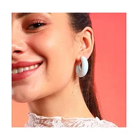 Sohi Women's Chunky Hoop Earrings