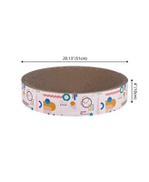The Licker Store Nelson Modern Cardboard Round Bowl Cat Scratcher with Catnip