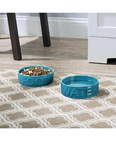 Park Life Designs Set of two Classic Collection ceramic food and water pet bowls