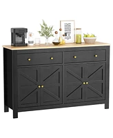 gaomon 55" Sideboard Buffet Cabinet, Kitchen Storage Cabinet, Coffee Bar Cabinet, Storage Cabinet for Kitchen