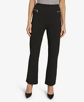 Calvin Klein Women's Straight-Leg Ponte Ankle Pants