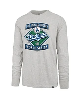 '47 Brand Men's Gray Los Angeles Dodgers 2024 World Series Franklin Long Sleeve T-Shirt