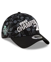 New Era Men's Black New York Liberty 2024 Wnba Finals Champions Locker Room 9TWENTY Adjustable Hat