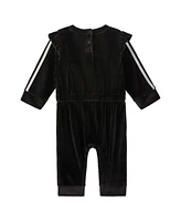 adidas Baby Girl Long Sleeve Velour Coverall