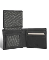 Champs Men's Onyx Collection Leather Access Top Wing Wallet