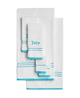 Juicy Couture Neon Border Cotton 6-Pc. Bath Towel Set