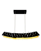 Cwi Lighting 12" Metal Gondola Led Chandelier
